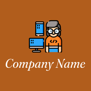 Programmer on a Golden Brown background - Rechner