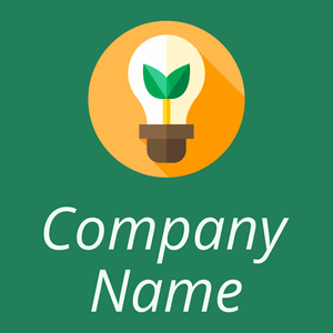 Eco bulb on a Elf Green background - Meio ambiente