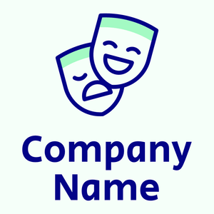 Dark Blue Acting on a Mint Cream background - Comunidad & Sin fines de lucro