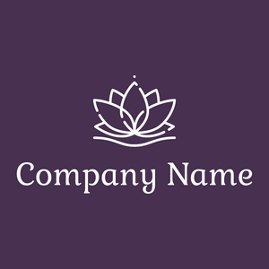 Lotus logo on a purple background - Religious
