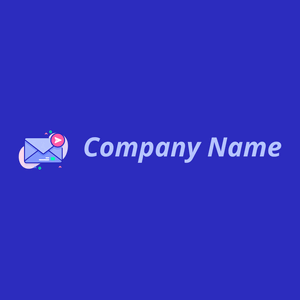 Message logo on a Cerulean Blue background - Handel & Beratung