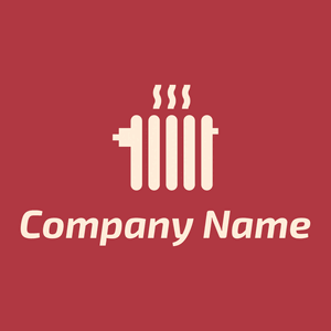 Radiator logo on a Medium Carmine background - Reinigung & Wartung