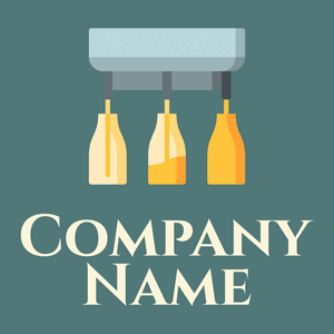 Filling machine logo on a Breaker Bay background - Alimentos & Bebidas