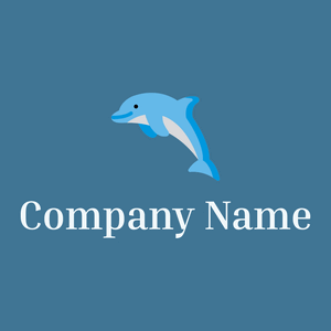 Malibu Dolphin on a Calypso background - Animais e Pets