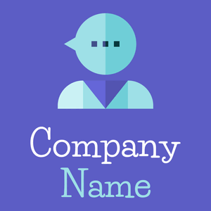 Psychologist logo on a Slate Blue background - Entreprise & Consultant