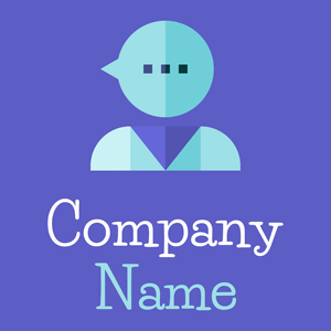 Psychologist logo on a Slate Blue background - Negócios & Consultoria