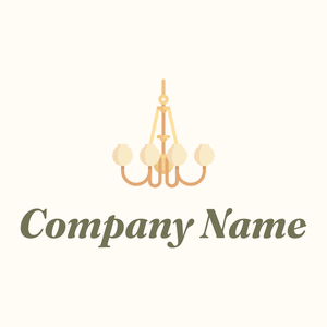 Chandelier fixture on a Floral White background - Muebles de casa