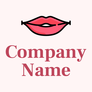 Lips logo on a Snow background - Moda & Beleza