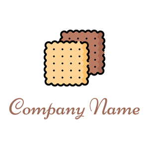 Caramel Biscuit on a White background - Essen & Trinken