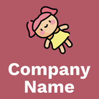 Doll on a Blush background - Niños & Guardería
