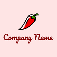 Chili logo on a Misty Rose background - Cibo & Bevande