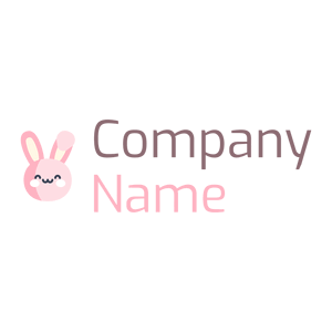 Pink Rabbit logo on a White background - Animaux & Animaux de compagnie