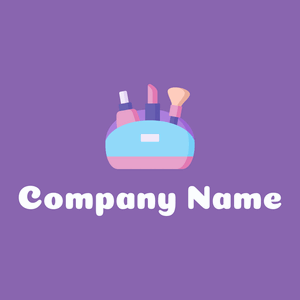 Make up bag logo on a Purple Mountain's Majesty background - Moda & Belleza