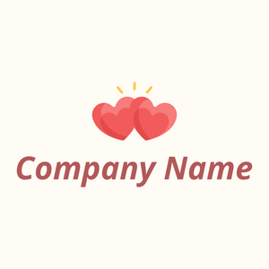 Hearts on a Floral White background - Enfant & Garderie