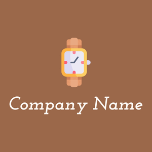 Wristwatch on a Dark Tan background