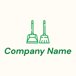 Dustpan logo on a White background - Pulizia & Manutenzione
