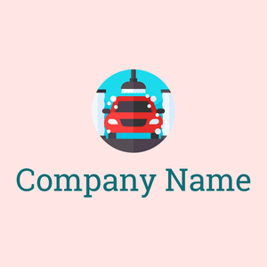 Car wash logo on a pink background - Automóveis & Veículos