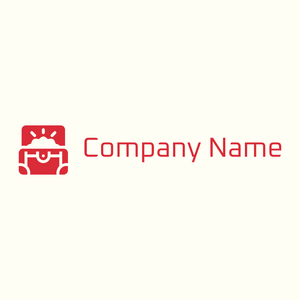 Red Treasure logo on a Ivory background - Abstrakt