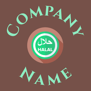 Halal logo on a Quincy background - Food & Drink