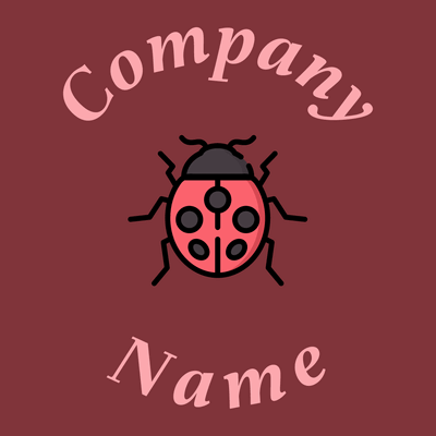 Ladybug logo on a Tall Poppy background - Umwelt & Natur