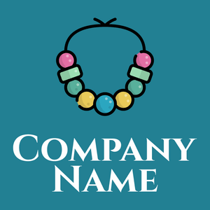 Necklace logo on a Java background - Mode & Beauté