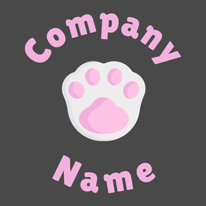 Pawprint on a Fuscous Grey background - Animais e Pets