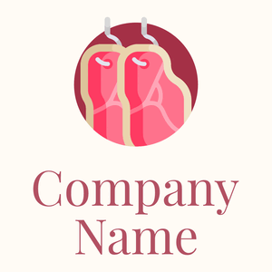 Meat logo on a White background - Comida & Bebida