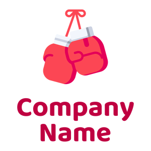 Boxing gloves logo on a White background - Esportes