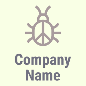 Virus logo on a Light Yellow background - Computadora