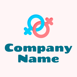 Lesbian logo on a Snow background - Citas