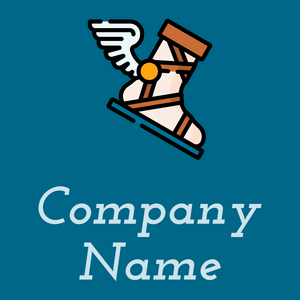 Hermes logo on a Teal background - Religious