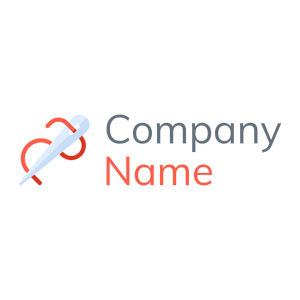 Needle logo on a White background - Moda & Belleza