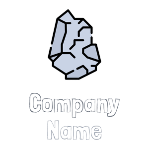 Rock logo on a White background - Construction & Tools