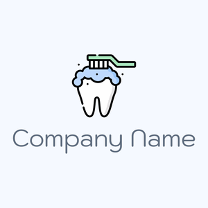 Tooth Brush logo on a Alice Blue background - Médicale & Pharmaceutique