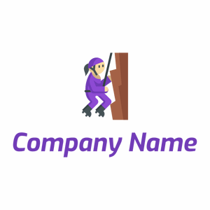 Climber on a White background - Sports