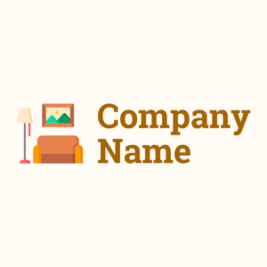 Sofa Interior design logo on a Floral White background - Architektur