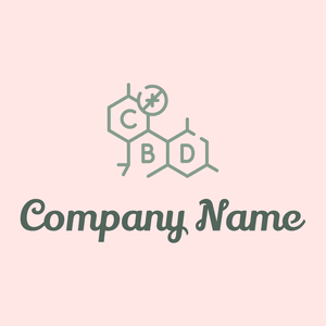 Cbd on a Misty Rose background - Abstracto