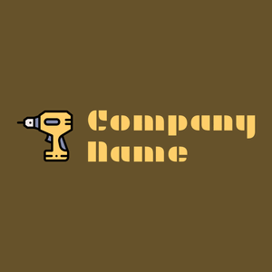Hammer drill logo on a Horses Neck background - Bau & Werkzeuge
