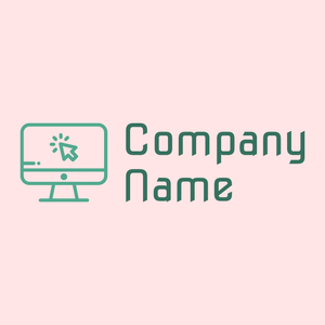 Pc logo on a Misty Rose background - Computadora
