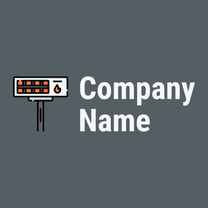Infrared lamp logo on a River Bed background - Medicina & Farmacia