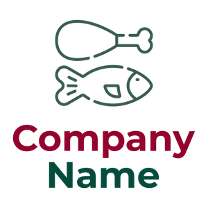 Fish logo on a White background - Alimentos & Bebidas