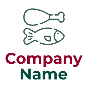 Fish logo on a White background - Nourriture & Boisson