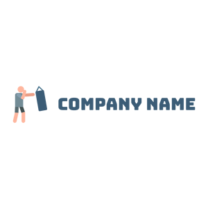 Boxing logo on a White background - Domaine sportif