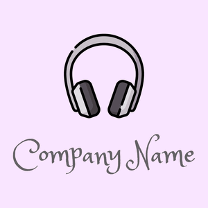 Black Headphones on a Magnolia background - Computadora