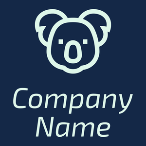 Koala logo on a Regal Blue background - Animali & Cuccioli
