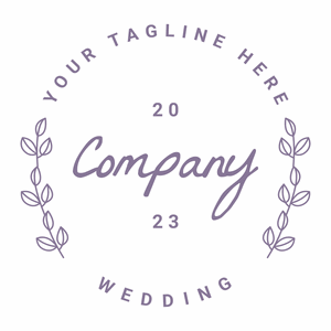elegant wedding date logo - Hochzeitsservice