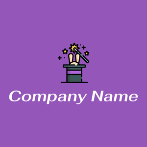 Magic show logo on a Deep Lilac background - Divertissement & Arts