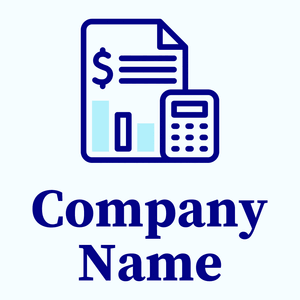 Dark Blue Budget on a Azure background - Entreprise & Consultant