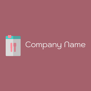 Cookbook logo on a Turkish Rose background - Eten & Drinken
