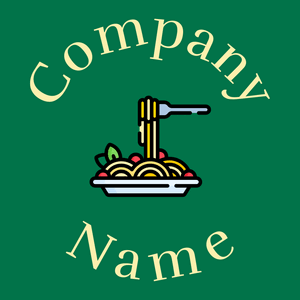 Pasta logo on a Watercourse background - Comida & Bebida